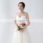 Real Sample Elegant Sweetheart Ruffle Sequins Appliqued Zipper Backless Pick-ups Floor Length Bridesmaid Dress