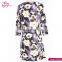 Round Neck Latest Fashion Floral Elegant Dresses For Women