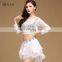 T-5146 France Best Sales Newest Sexy Lace Hot Drill Belly Dance Top and Skirt Set