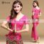 T-5114 Sexy high lace summer short sleeve professional bellydance costumes