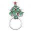 China manufacturer bulk decorative custom alloy metal magnetic Christmas tree eyeglass clip holder brooch pin