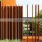 Customized Size Straight Corten Steel Fence Panels