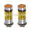 2 PCS H3 100W 2323 LED 4300K YELLOW Projector Fog Driving Light Bulbs