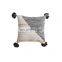 i@home Geometric splicing triangle ball tassel fringe cotton sofa pillow cushion cover