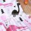 A0236# girls dress 2020 summer cotton print dinosaurs clothes kids dress