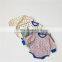 ins spring and autumn clothing baby children's home service men and women baby romper high waist leggings three-piece suit with