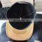 Flat brim custom acrylic snapback hat and cap with metal plate