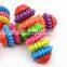 Nontoxic colorful Gear pet toy cheap molar tooth tpr chew dog toys