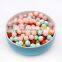 Free Sample Custom Handmade Crochet Wooden Beads BPA Free Baby Silicone Teething Pendant