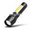 Ultra bright USB rechargeable waterproof mini LED torch flashlight for emergency