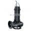 Sewage 1.1 1.5 2.2kw submersible pump with cutting system