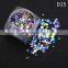 Individual Packing Mix Color and size Round Shaped Thin Nail glitter sequins Slice nail for nail art