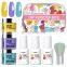 Private Label Nail Dipping Powder Starter Kit 3 Colors yellow blue purple Manufacture wholesale Dip
