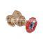 pn16 Brass gate valve with bypass/ compression brass  gate valve before water meter
