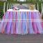 Hot Sale New Customized Tutu Tableware Tulle Table Skirt Party Wedding Decorations Gift SD103