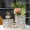 American Nordic Modern Creative White Black Stripe Ceramic Jar Vase For Model Room Decor