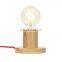 Table lamp wooden base character model table lamps shade light bedroom