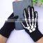 HY Winter Touch Scarf Gloves Skeleton Glove Thick Knit Handschoenen Texting Finger With Conductive