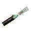 New Black 8 Core Outdoor Armored Aerial Duct Armored 6 Core Fiber Optic Cable
