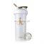 classic eco smart dual personalized blank white custom protein shaker cups with logo