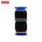 SNS SPU Series push to connect plastic quick fitting union straight pneumatic air tube hose connector