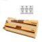 Natural Eco Friendly Kitchen 3 Cling Food Tin Paper Storage Boxes & Bins Foil Dispenser/2 In 1 Plastic Wrap Dispenser Bamboo