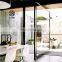 luxury residentil hinge style heavy exterior complete modern black French aluminum glass pivot main interior pivot  door