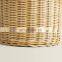 Small Round Woven Rattan basket with fabric Liner Storage Basket Kid Toy Basket Handwoven Wholesale