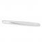 White PE insulated tweezers Electronic maintenance Pointed flat round head dust-free plastic tweezers