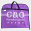 Cheap non-woven cloth covered bags, clothing cover, suit cover
