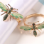 Wholesale Green Dripping Dragonfly Insect  Animal Napkin Ring
