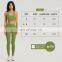 Deep U Halter Neck Sexy Recycled Sports Fitness Bras Custom Open Back Yoga Crop Tops