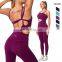Custom gym wear sports yoga bodysuit workout jumpsuit for women fitness one piece yoga jumpsuit sexy women sports fitness
