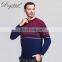 Jacquard Knit 30% Cashmere 70% Merino Wool Pullover Men New Style Winter Sweater Crew Neck Anti-Wrinkle Anti-Pilling Features