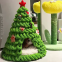 Meow Love Autumn And Winter DIY Simple Cute Christmas Tree Cat Nest Handmade Wool Material Warm And Comfortable
