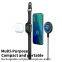 Portable 15W three-in-one magnetic wireless charging pad suitable for mobile phones, watches and earphones