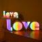 Creative LED Love Marquee Signs Lamp Love Sign LOVE Letter Modeling Neon Night Lights Pour la décoration de festivals et de mariages