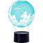 Globe 3D Optical Illusion Lamp Night Lights 16 Colors Changing with Remote Birthday and Holiday Gift for Children Girls Light