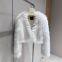 New fox fur strip fur coat for women encrypted thickened fur coat short