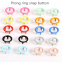 Brass Metal Stainless steel material Ring Prong Snap Button With 4 Parts Lead Free & nickel free for Infant Baby Clothes baby bibs baby suits