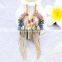 Fashion jewelry long chain fashion tassel bridal earrings