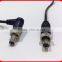 Sliver Color and 2 Core Pair Connector and Video Coaxial Power Cable
