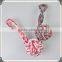 New design for colorful dog rope chew pet toys