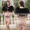 Factory Direct Wholesale Big Fox Fur Shawl /fox Fur Shawl