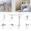 Chrome bathroom single handle water basin faucet mixer of water flow meter ST-102