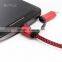 2 in 1 USB Fast Charger Cable Data Sync with Nylon Braided aluminum for iPhone/iPad/for Samsung