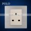 3 pin socket electrical socket waterproof stainless steel power outlet socket wall 13A socket