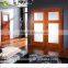 Exterior swing mahogany solid wood double leaf main entrance door
