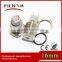 50pcs/lot 16mm install hole stainless steel flat actuator push button reset switch with with the dot led