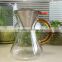 400ml Borosicicate Glass Manual Drip Coffee Maker,pour over coffee maker